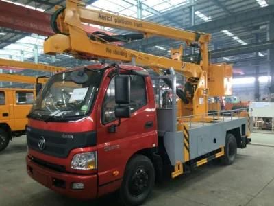 Good Quality Foton Aumark 14m 16m Two-Section Folding Arm High Altitude Operation Truck