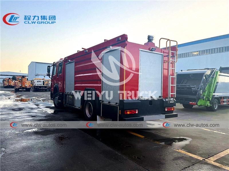 Sinotruk HOWO 4X2 6cbm 6000liters 6tons Water Tank Fire Fighting Truck Firefighter Truck Fire Rescue Truck