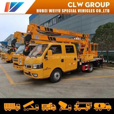 High Altitude Lifting Truck with Bucket Platform 12m 14m 16m Aerial Work Truck for Pick up Operation