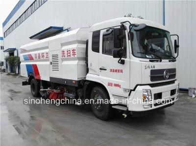 9cbm Dongfeng Tianjin 4X2 LHD Vacuum Cleaning Street Washing Sweeper Truck