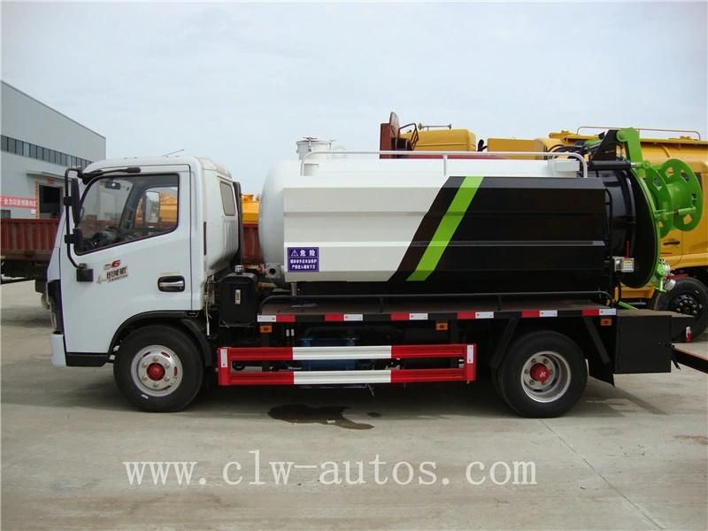 Dongfeng 4X2 Duolika 6cbm High Pressure Jetting and Sewer Suction Truck