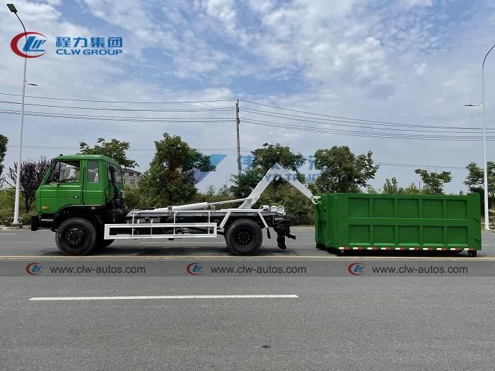 Factory Price 13, 000L China Dongfeng Hydraulic Arm System 13cbm Hook Lift Garbage Truck