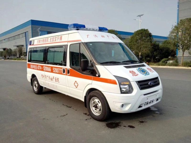Ford High-Roof Monitoring Negative Pressure Ambulance Vehicle Emergency Rescue Patient Transport Ambulance