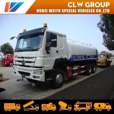 20000liters 20m3 20tons Sinotruk HOWO Water Transport Truck Water Sprinkler Water Bowser Truck for Africa