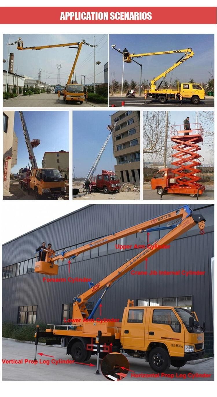 Mobile Hydraulic High Rise Work Truck Mounted Aerial Lift Work Platform