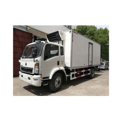 HOWO 6 Wheels 8cbm Food Transportation Refrigerated Truck