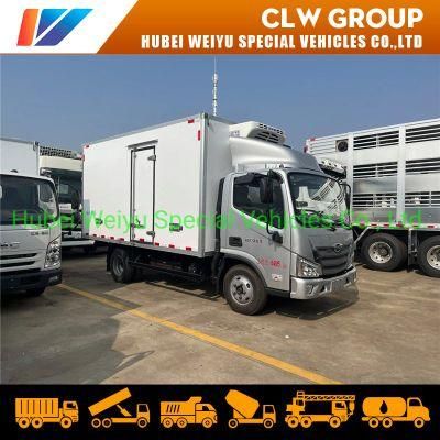 High Quality Foton Forland 4X2 Refrigerated Truck 3tons 5tons Refrigerator Freezer Van Truck with Thermo King Freezer Unit