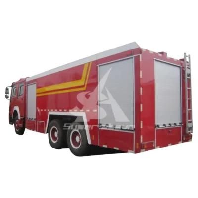 HOWO 10wheels 266HP Water and Foam Fire Truck with High Quality