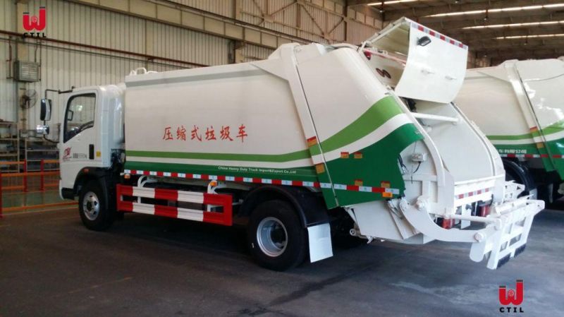 8/10/12 Cbm 4X2 Sinotruk/Sino/Sinotruck Cnhtc HOWO Garbage Transportation Truck Hydraulic