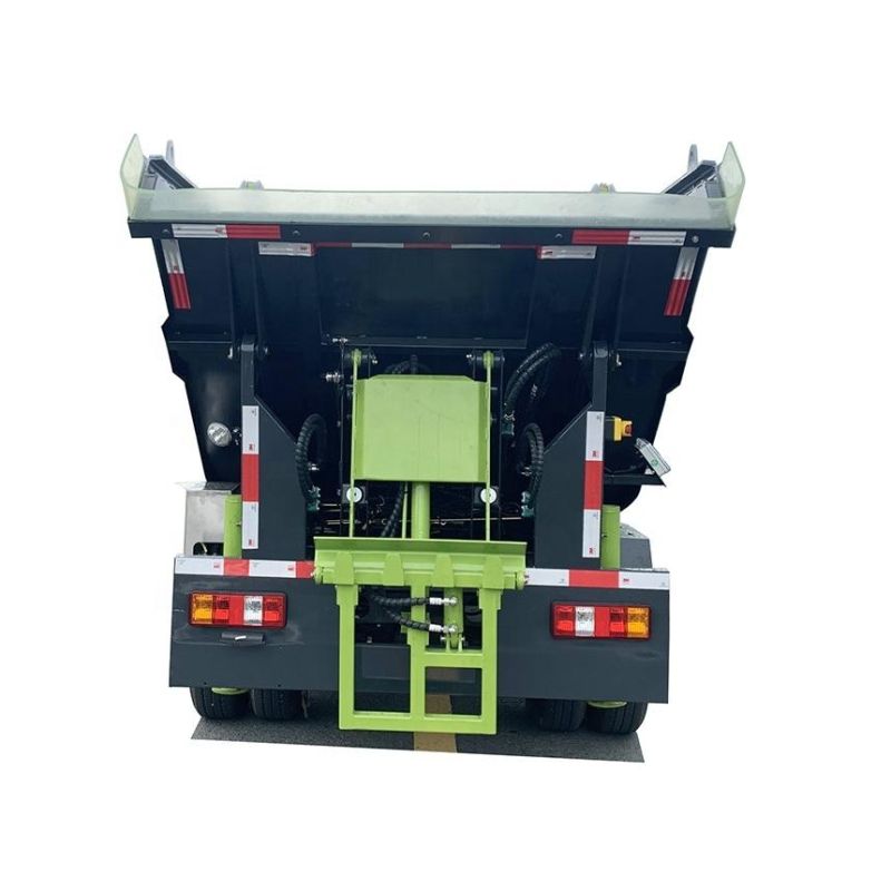 New Energy Vehicle 4m3 Self-Loading Compactor Garbage Truck with Hydraulic Garbage Bin Lifter and Compression Shovel for Sales