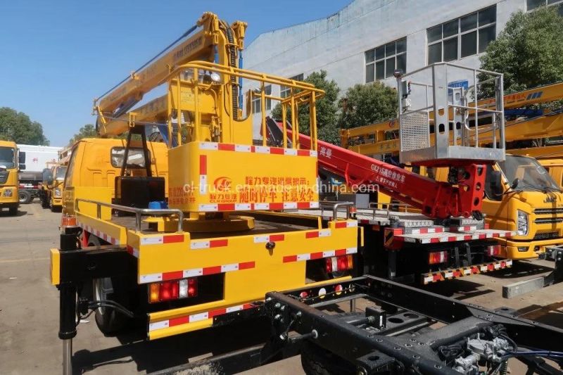 Jmc Small 8m 9 M 10 Meters Hydraulic Aerial Cage Truck