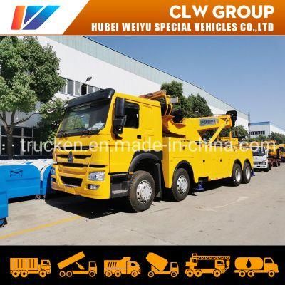 Sinotruk HOWO Heavy Duty 30ton Full Rotation Wrecker Towing Crane Breakdown Bus Vehicle Lifting Road Recover Truck