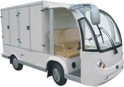 Electric Food Delivery Car, 2 Seat Electric Truck with Cargo Box