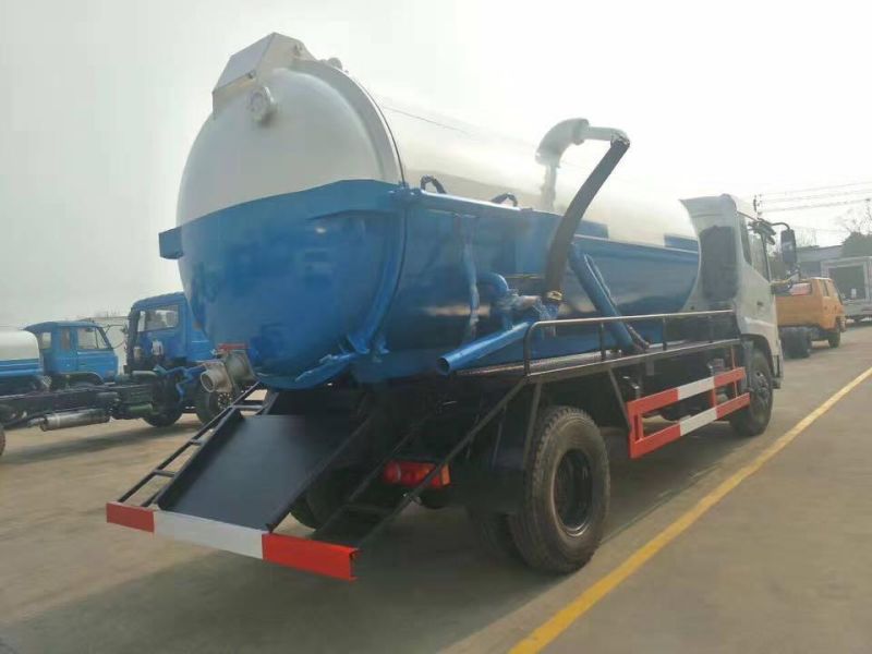 Dongfeng Sewer Dredging Truck 10cbm Sewage Vacuum Sewage Suction Truck