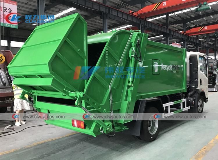 Sinotruck HOWO 6 Wheeler 4*2 140HP 5m3 6m3 Compresssion Garbage Compactor Waste Collection Truck