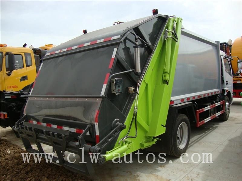 Dongfeng Duolicar 4X2 8cbm 8000liters Garbage Compactor Truck Waste Removal Truck for Sanitation Services