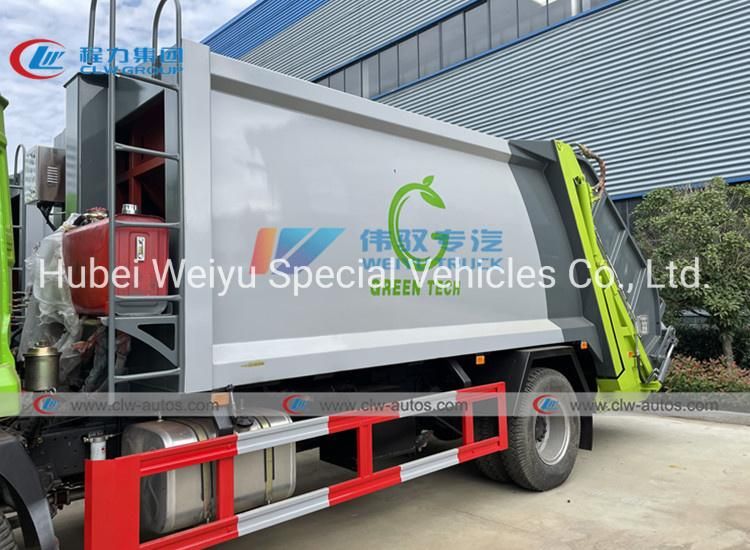 Dongfeng 4X2 6 Wheels 190HP 12cbm 12m3 Compression Garbage Truck for Sale