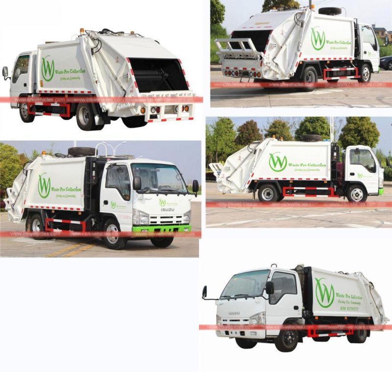 Customer Purchased Isuzu Elf 5cbm Garbage Compactor Truck