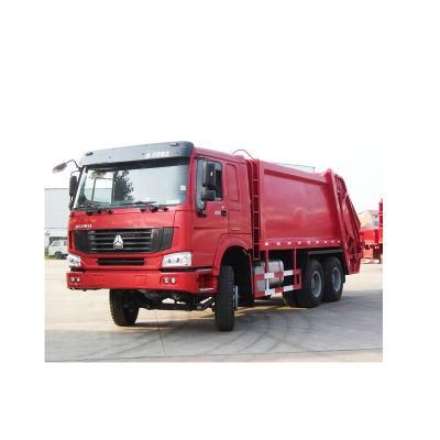 Sinotruk HOWO 6*4 Red Colour Garbage Compactor Truck