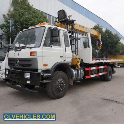 5t 3arms Emergency Vehicle Flatbed Wrecker Tow Truck Mounted Crane