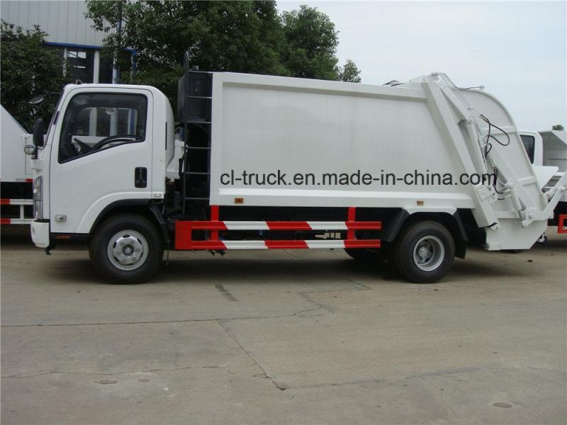 Japan Brand Isuzu 700p 600p 5m3 6m3 Small Compactor Garbage Truck Price Dimensions