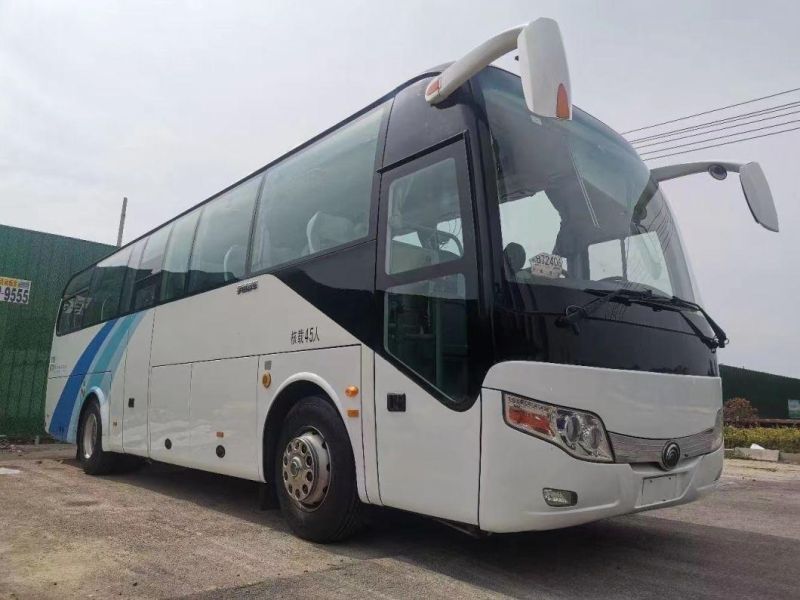 Used Kinglong Bus 55 59seats Travelling Bus Cummins Weichai Diesel Engine Golden Dragon Bus for Africa / 12m Kinglong Coach Bus