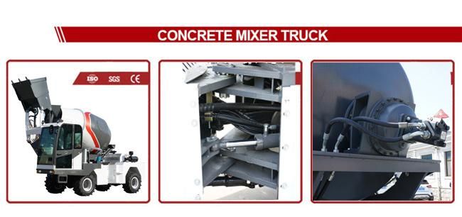 Big Hydraulic Fully Automatic Self Loading Concrete Mixer Truck