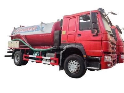Sinotruk HOWO 290HP 336HP 371HP 10cbm 12cbm Sludge Transportation Trucks 10000L 12000L Sewage Vacuum Trucks Good Price in Stock
