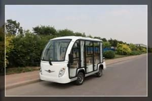 Battery 4 Wheels Electric Vehicle Buses with 8 Seater