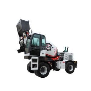 3.0 Cubic Mobile Self-Loading Concrete Mixer Truck with Bidirectional Driving for Road Construction