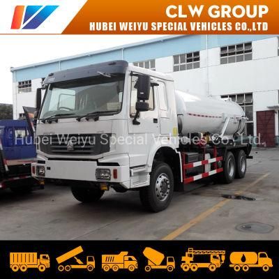 Sinotruk HOWO 6X4 336HP 12000liters Sewage Suction Truck Vacuum Sewer Suction Tank Truck