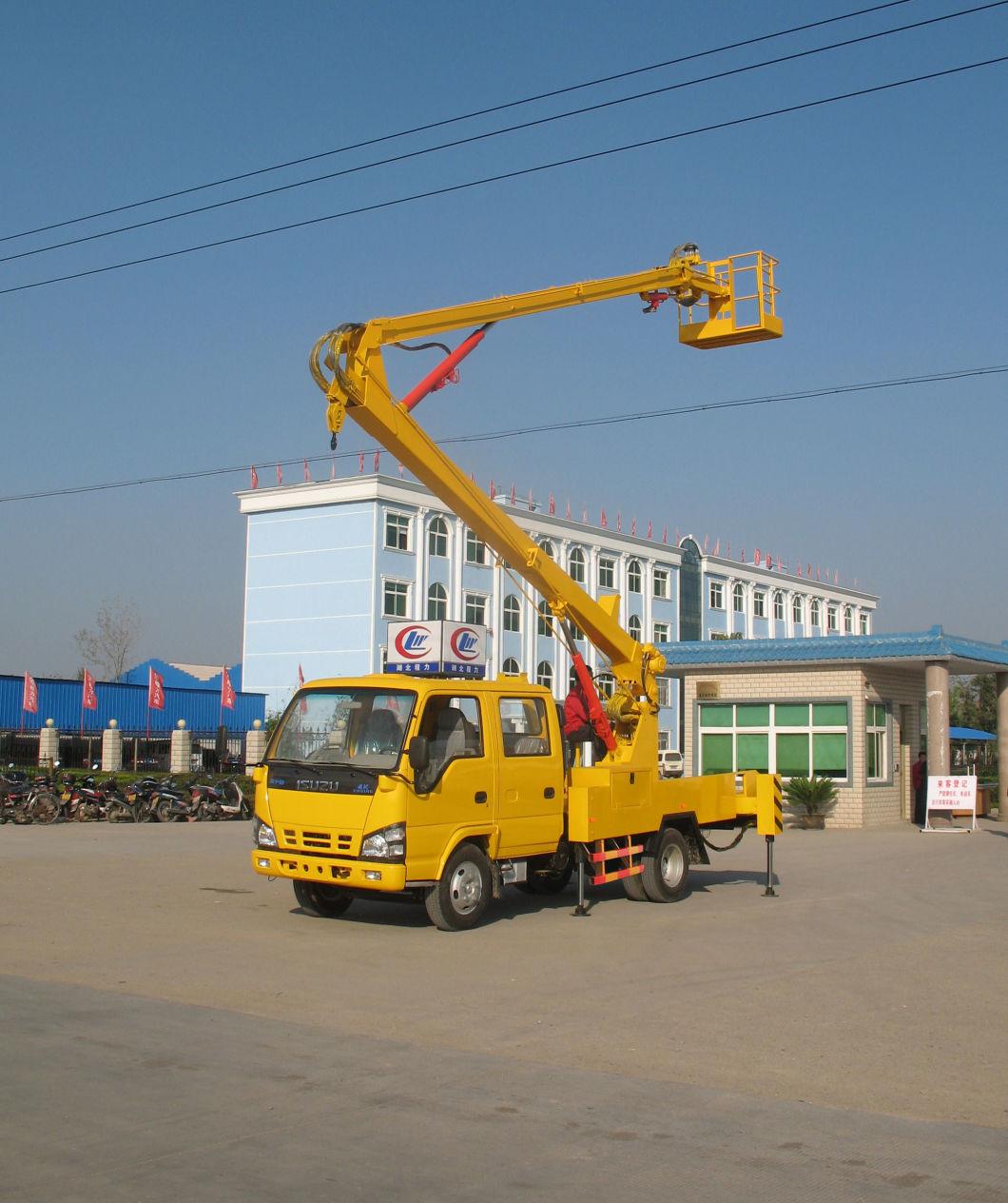 Isuzu 600p Double Row High-Altitude Operation Electric Maintenance Vehicle for 15m 16m 18m 20m 22m