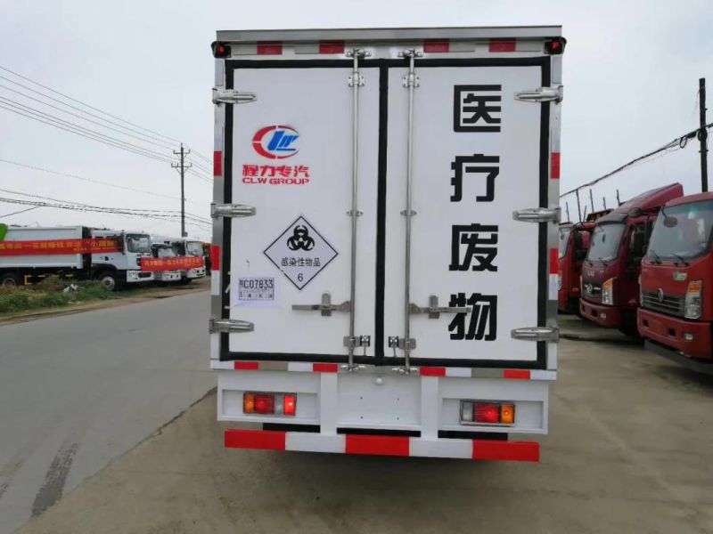 Isu-Zu Medical Waste Refuse Transfer Vehicle Hospital Waste Shippingtruck with Refrigeration Function