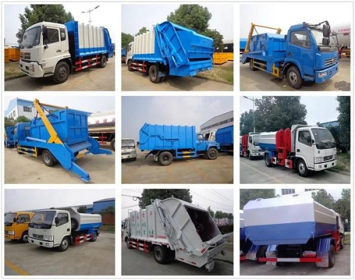 Mini Road Cleaning 3cbm to 6cbm Garbage Compactor Truck