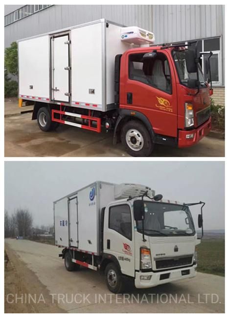 HOWO 4X2 5t-30t Euro 2 Freezer Refrigerated Truck