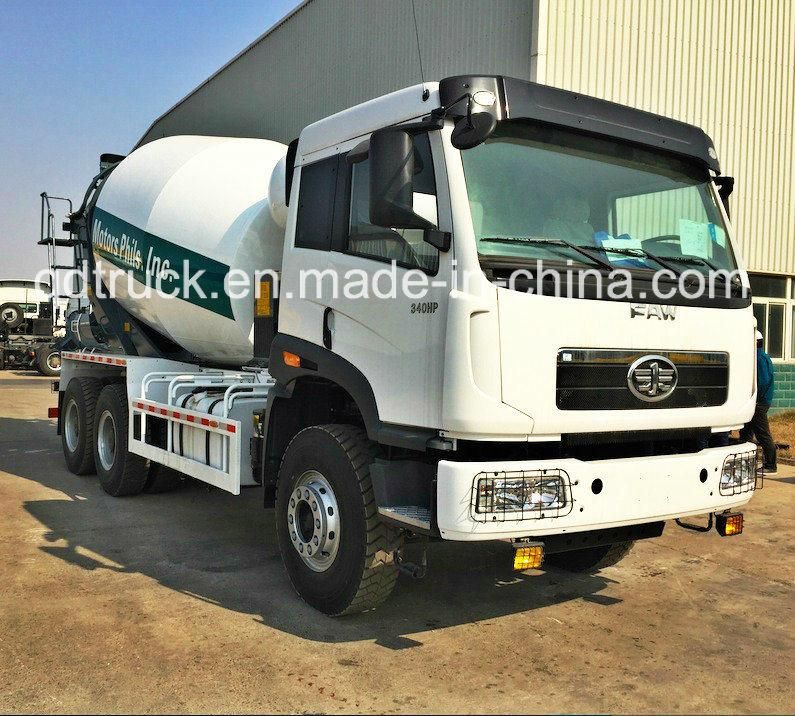 FAW CONCRETE MIXER TRUK/ 9m3 CAPACITY CEMENT MIXER TRUCK