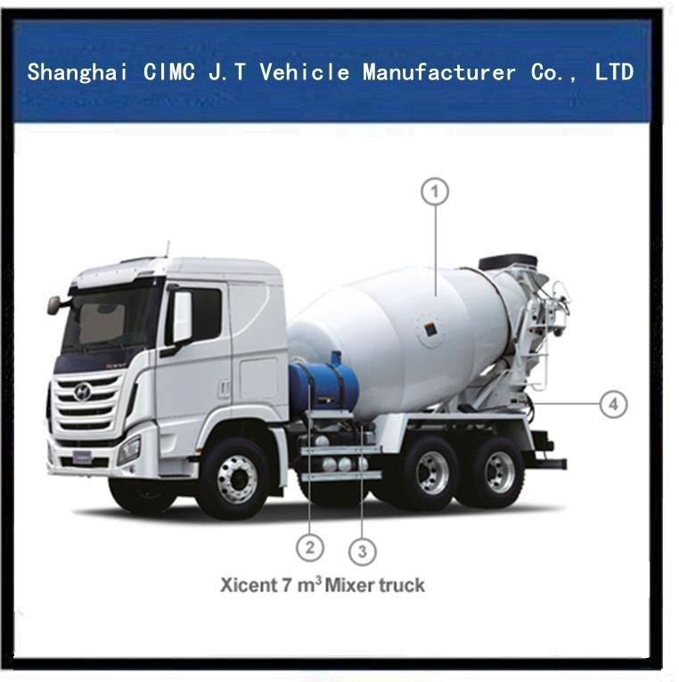 Hyundai 6X4 Mixer Truck with 7-12 M Tank