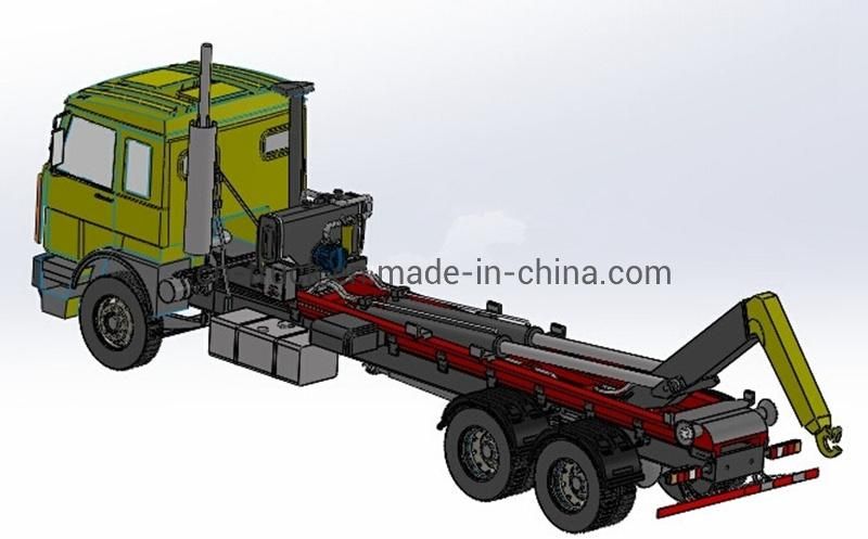 10wheels Good Price New Container Hook Lift Garbage Truck