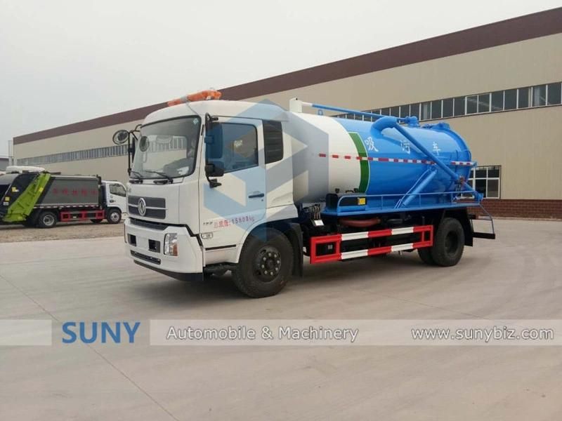 8-12cbm 4X2 Sanitation Sewage Suction Truck Factory
