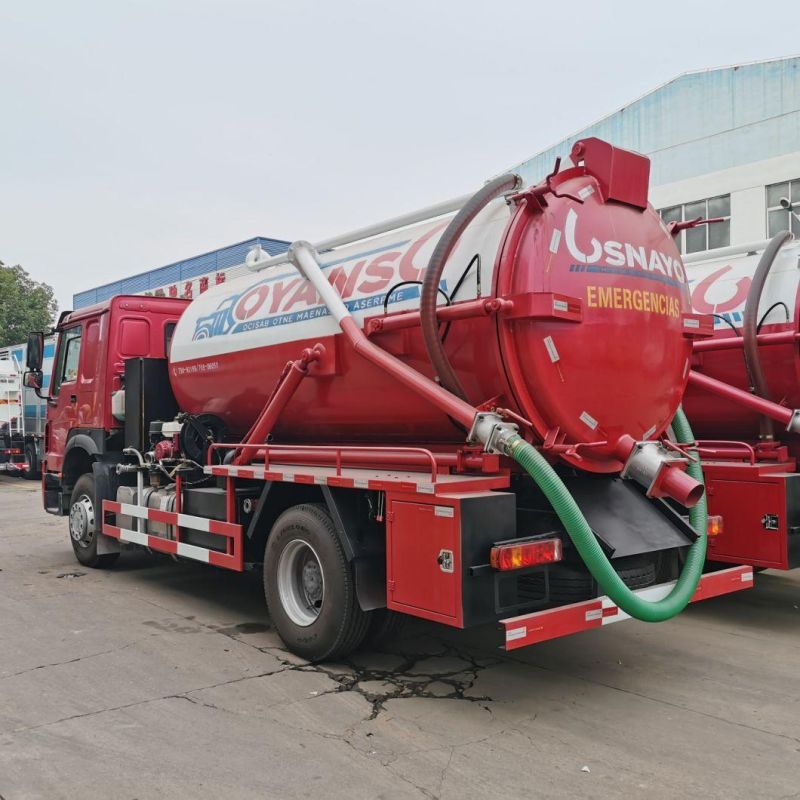 Sinotruk HOWO 4X2 12000liter Vacuum Sewage Suction Truck /Sewage Truck on Sales