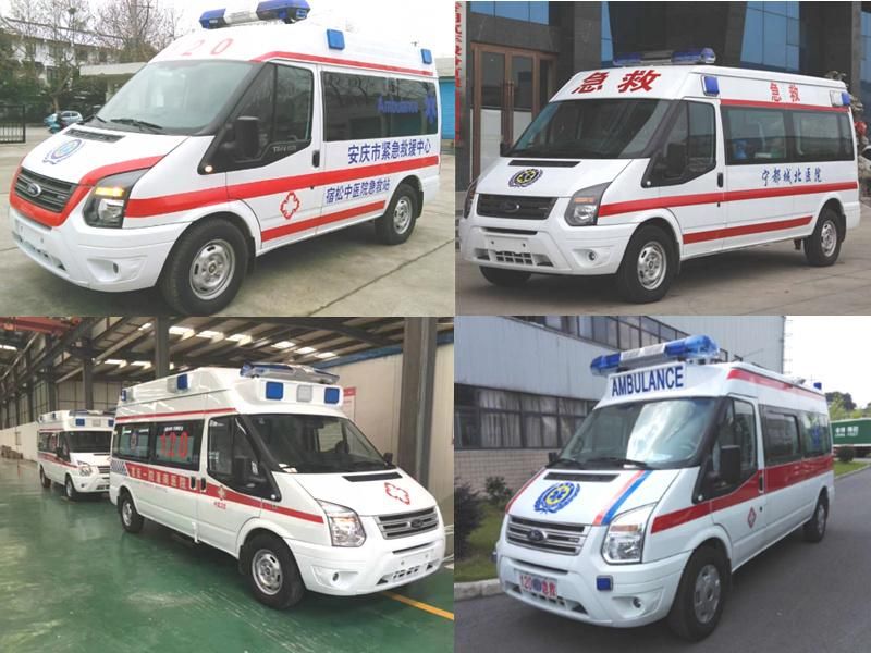 Micro Foton Ford LHD Rhd Emergency Ambulance Car with Medical Device Truck