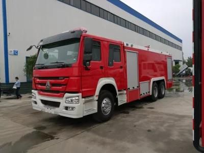 HOWO 12 Tons 10cbm Water 2cbm Foam Fire Fighting Truck