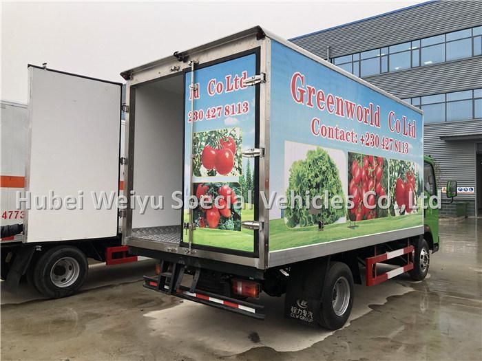 Sinotruck HOWO 5tons Freezer Van Truck Thermo King Refrigerator Unit Meat Fish Vegetable Transport Truck
