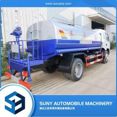 6000 Liters 8 Tons Sino Water Cart Truck Water Bowser Truck Sprinkler Vehicle Water Tank Truck