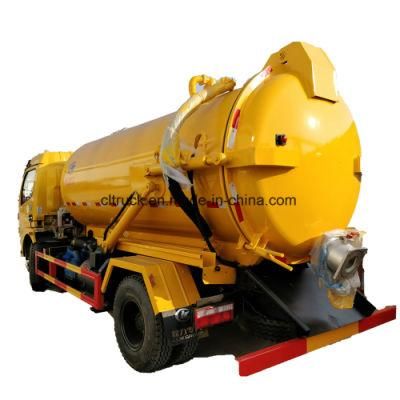 2018 New Design 3cube 10cube Italy Vacuum Pump Sewage Suction Tanker Truck