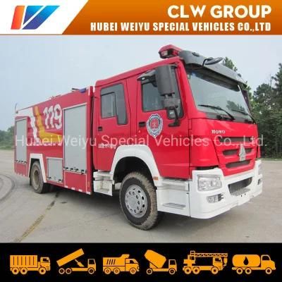 Sinotruk HOWO 4X2 8cbm 8000liters Fire Fighting Truck with Water Tank Fire Engine Fire Fighter Trucks