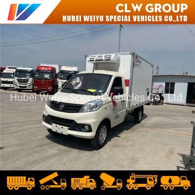 Foton Xiangling V1 Mini 1ton 1.5tons Refrigeratd Van Box Truck 4X2 Diesel Type Freezer Box for Seafood