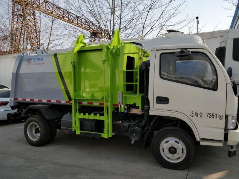 4*2 Side Loader Garbage Truck Small Hanging Bucket Garbage Truck