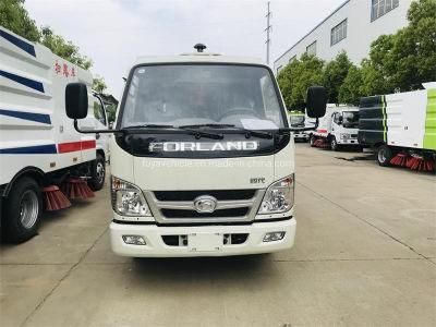 China Brand Foton Mini 2 Ton 3ton Street Sweeping Car 3m3 Water Tanker and Dust Tanker Street Sweeper Truck Low Price for Narrow Road Cleaning