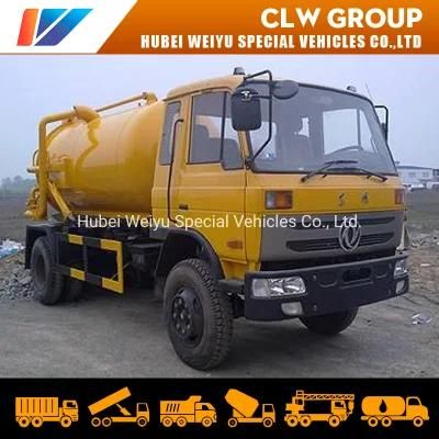 China Good Price Dongfeng 4*2 8tons 8t City Wells Cleaning Vehicle Equipment 8000liters 8cbm 8m3 Sewage Fecal Vacuum Suction Truck